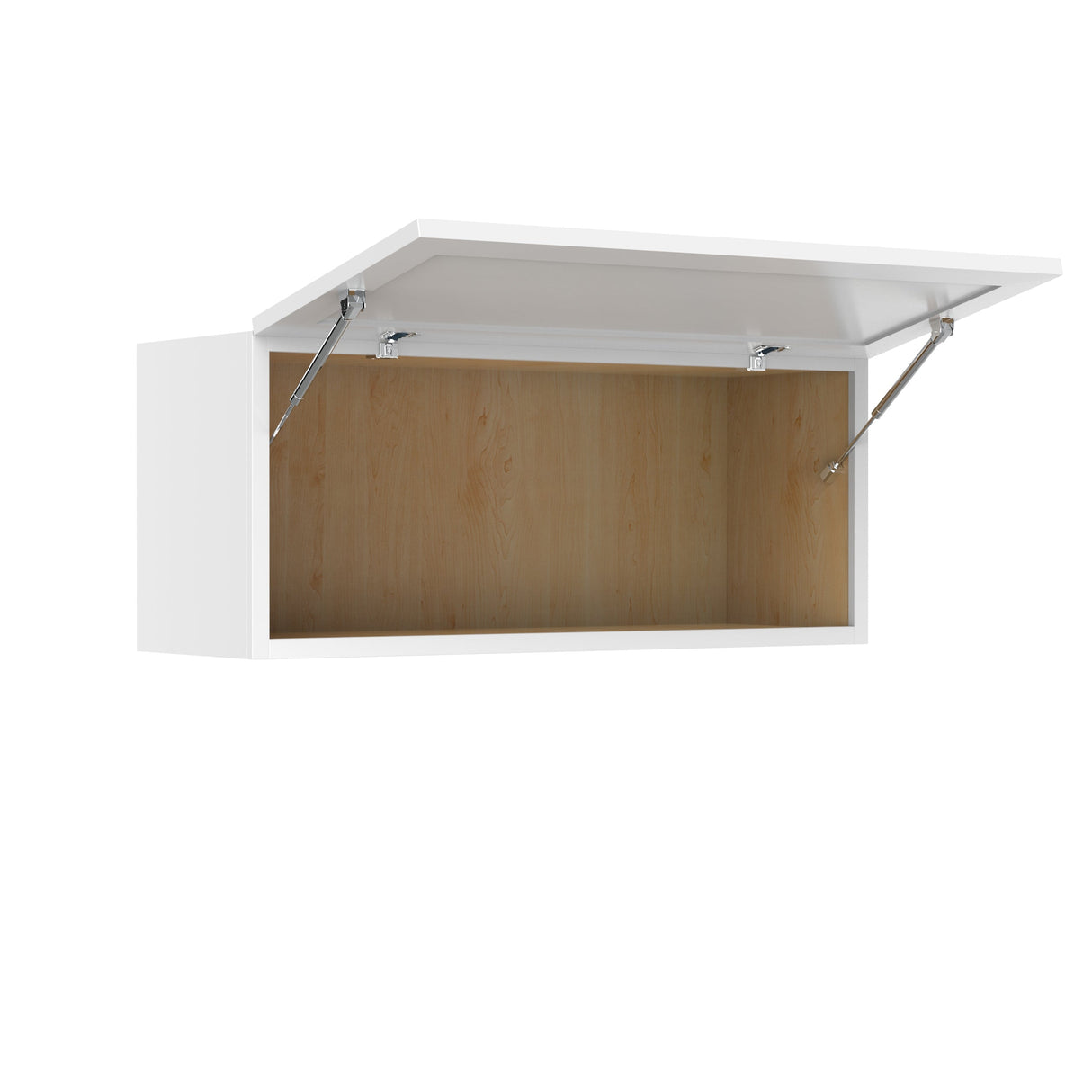 RTA - Elegant White - Horizontal Door Wall Cabinet | 36"W x 15"H x 12"D