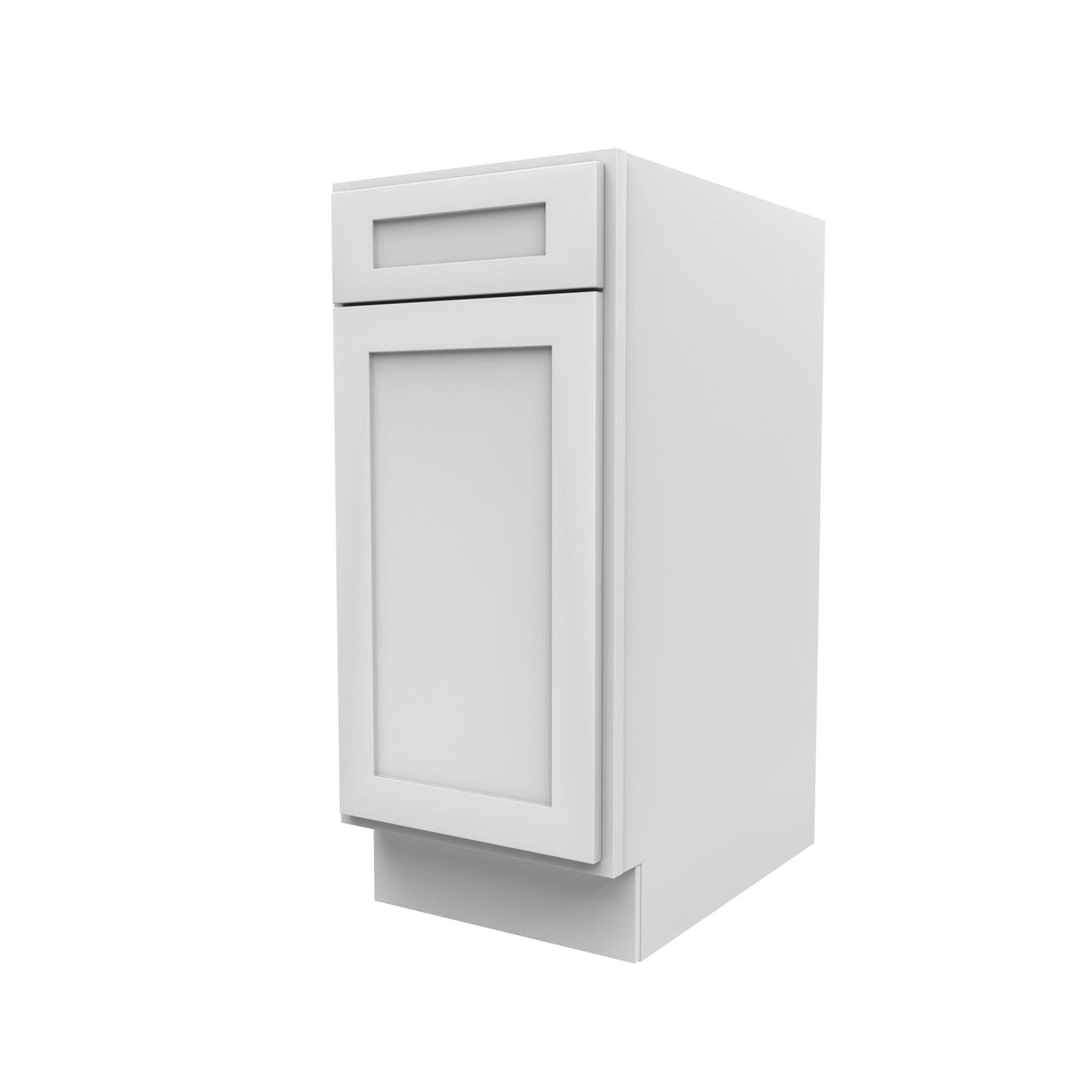 RTA - Elegant White - Single Door Base Cabinet | 15"W x 34.5"H x 24"D