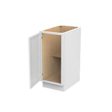 RTA - Elegant White - Single Door Base Cabinet | 15"W x 34.5"H x 24"D