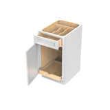 RTA - Elegant White - Single Door Base Cabinet | 18"W x 34.5"H x 24"D