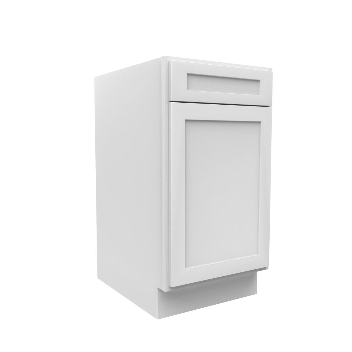 RTA - Elegant White - Single Door Base Cabinet | 18"W x 34.5"H x 24"D