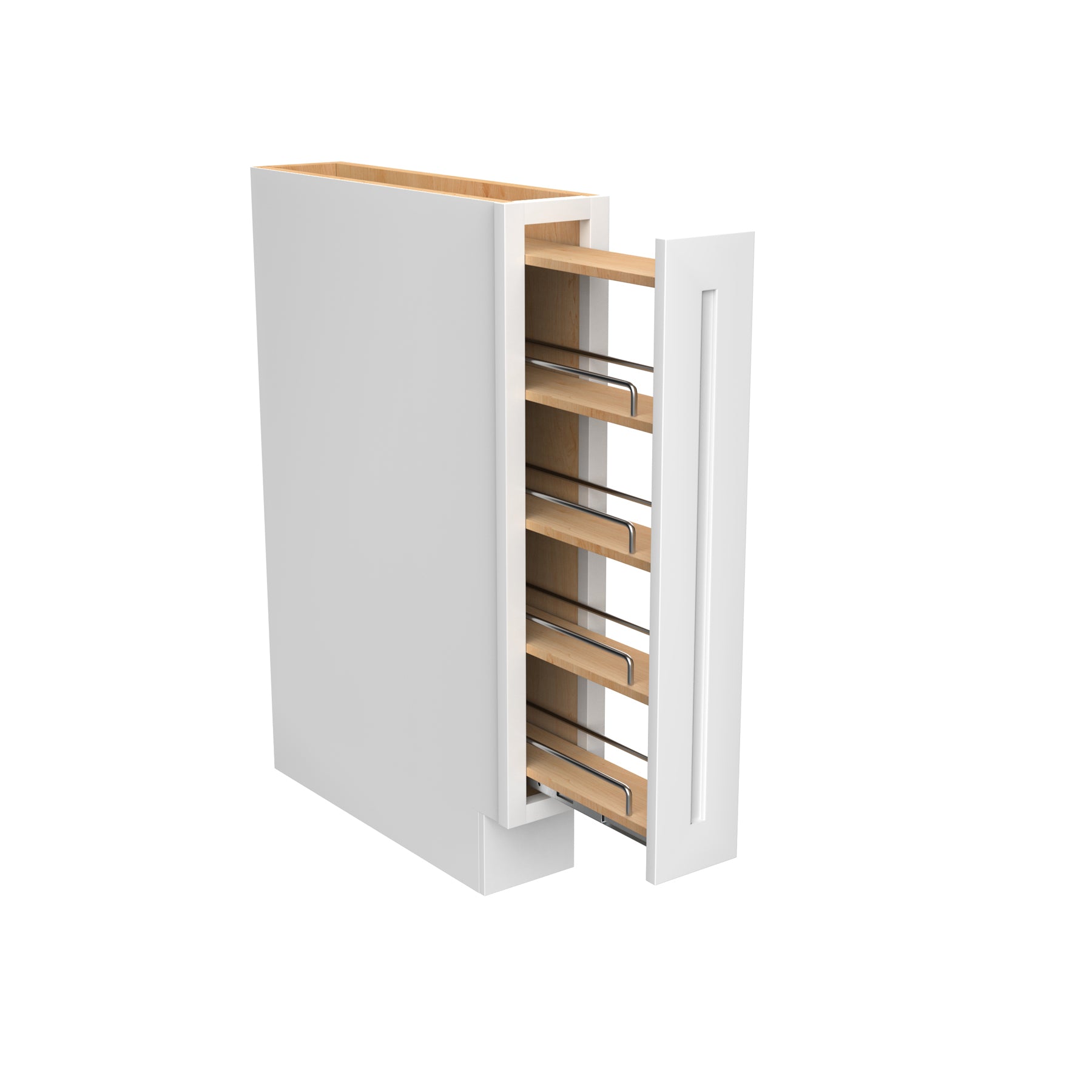 Elegant White - Spice Base Cabinet | 6"W x 34.5"H x 24"D