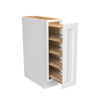 RTA - Elegant White - Spice Base Cabinet | 9"W x 34.5"H x 24"D