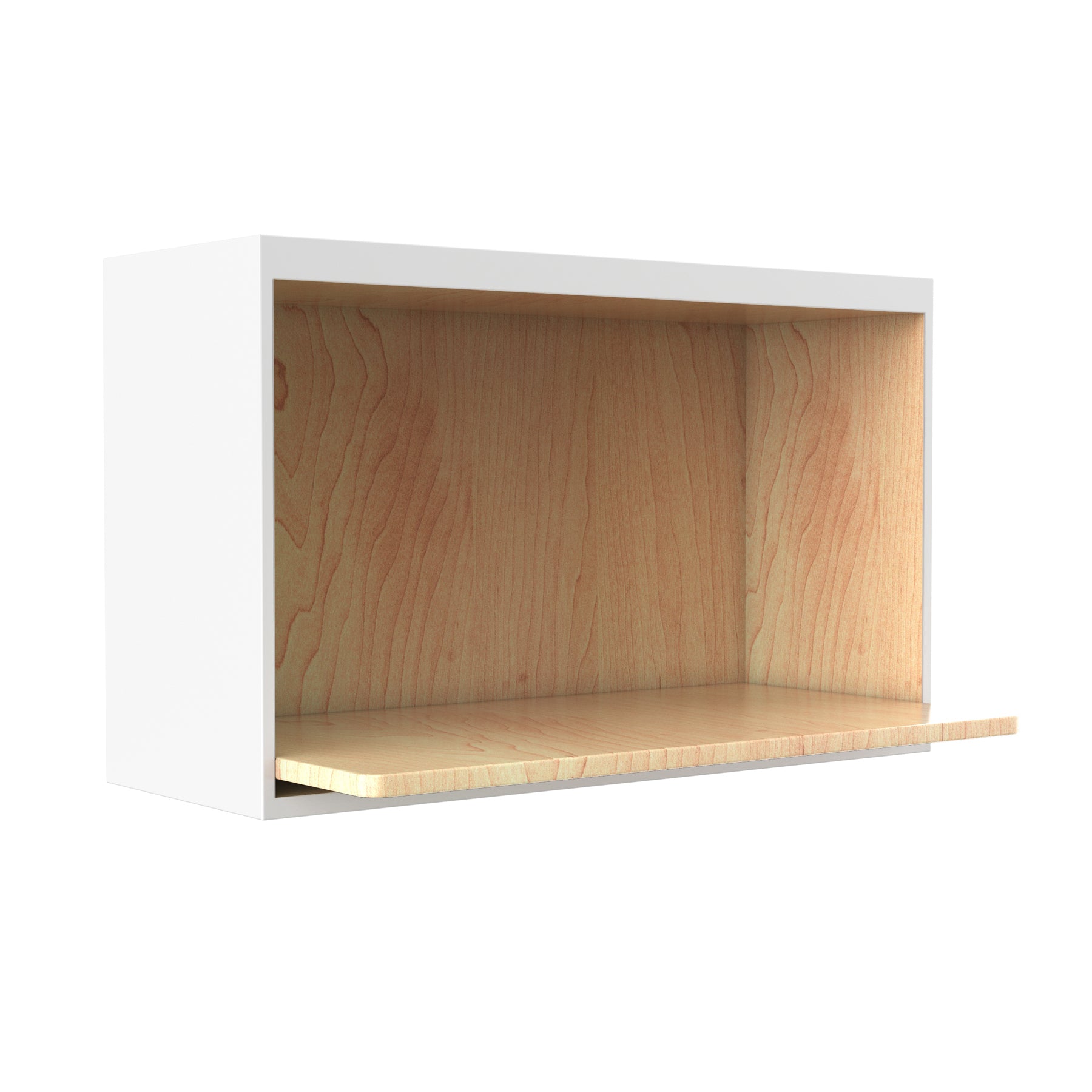 Elegant White - Microwave Wall Cabinet | 30"W x 18"H x 12"D