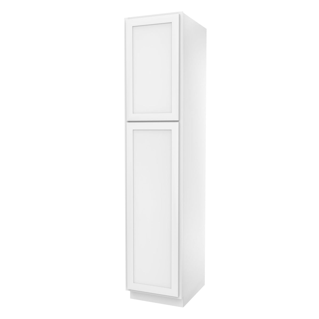 RTA - Elegant White - Single Door Utility Cabinet | 18"W x 84"H x 24"D