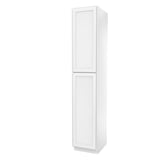 RTA - Elegant White - Single Door Utility Cabinet | 18"W x 96"H x 24"D