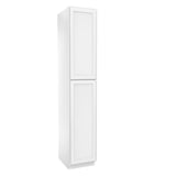 RTA - Elegant White - Single Door Utility Cabinet | 18"W x 96"H x 24"D