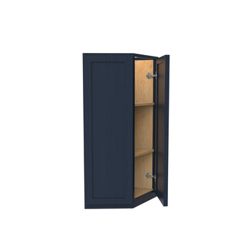 RTA - Elegant Ocean Blue - Double Door Wall End Cabinet | 12"W x 30"H x 12"D