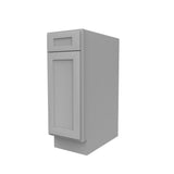 RTA - Elegant Dove - Single Door & Drawer Base Cabinet | 12"W x 34.5"H x 24"D