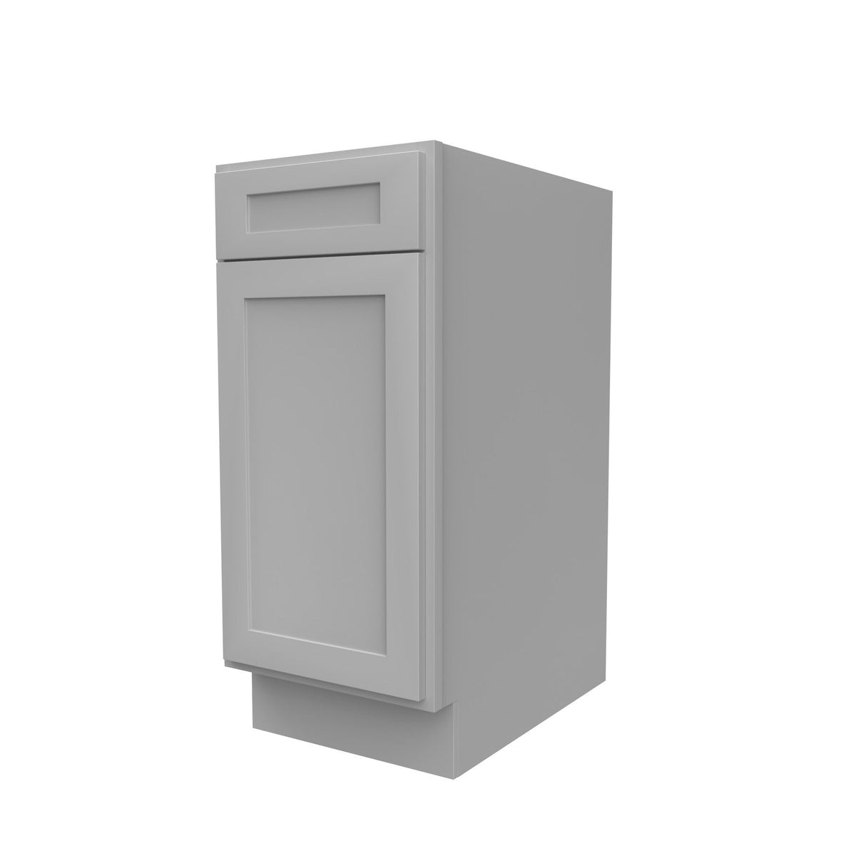 RTA - Elegant Dove - Single Door & Drawer Base Cabinet | 15"W x 34.5"H x 24"D