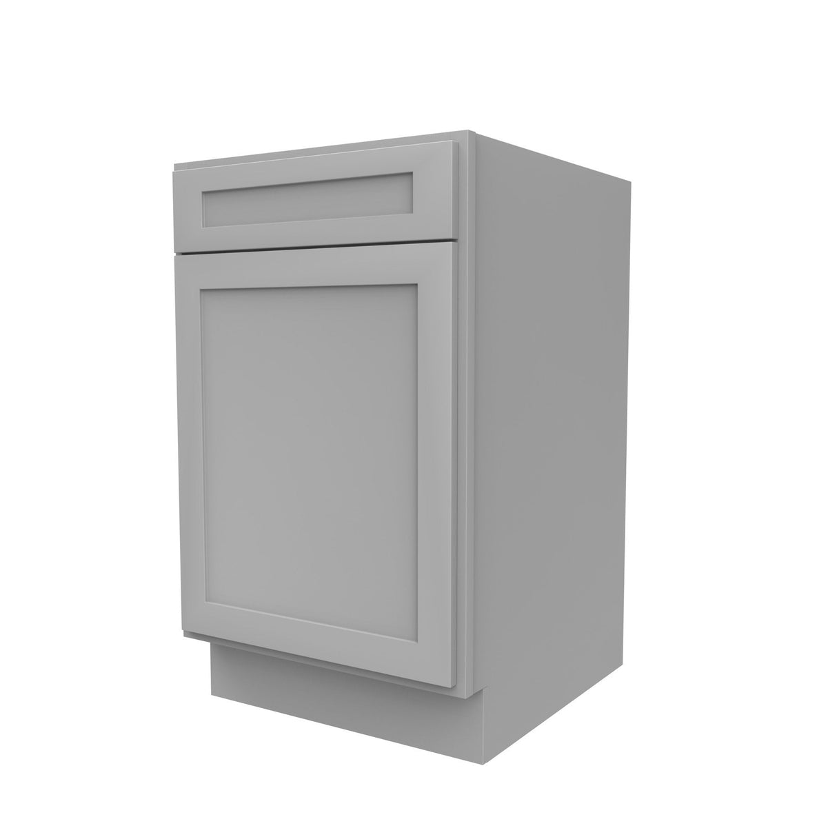 RTA - Elegant Dove - Single Door & Drawer Base Cabinet | 21"W x 34.5"H x 24"D