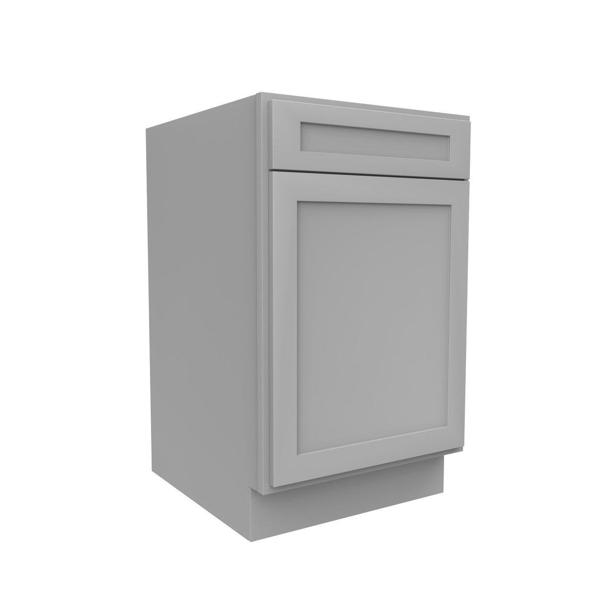 RTA - Elegant Dove - Single Door & Drawer Base Cabinet | 21"W x 34.5"H x 24"D