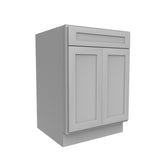 RTA - Elegant Dove - Single Drawer & Double Door Base Cabinet | 24"W x 34.5"H x 24"D