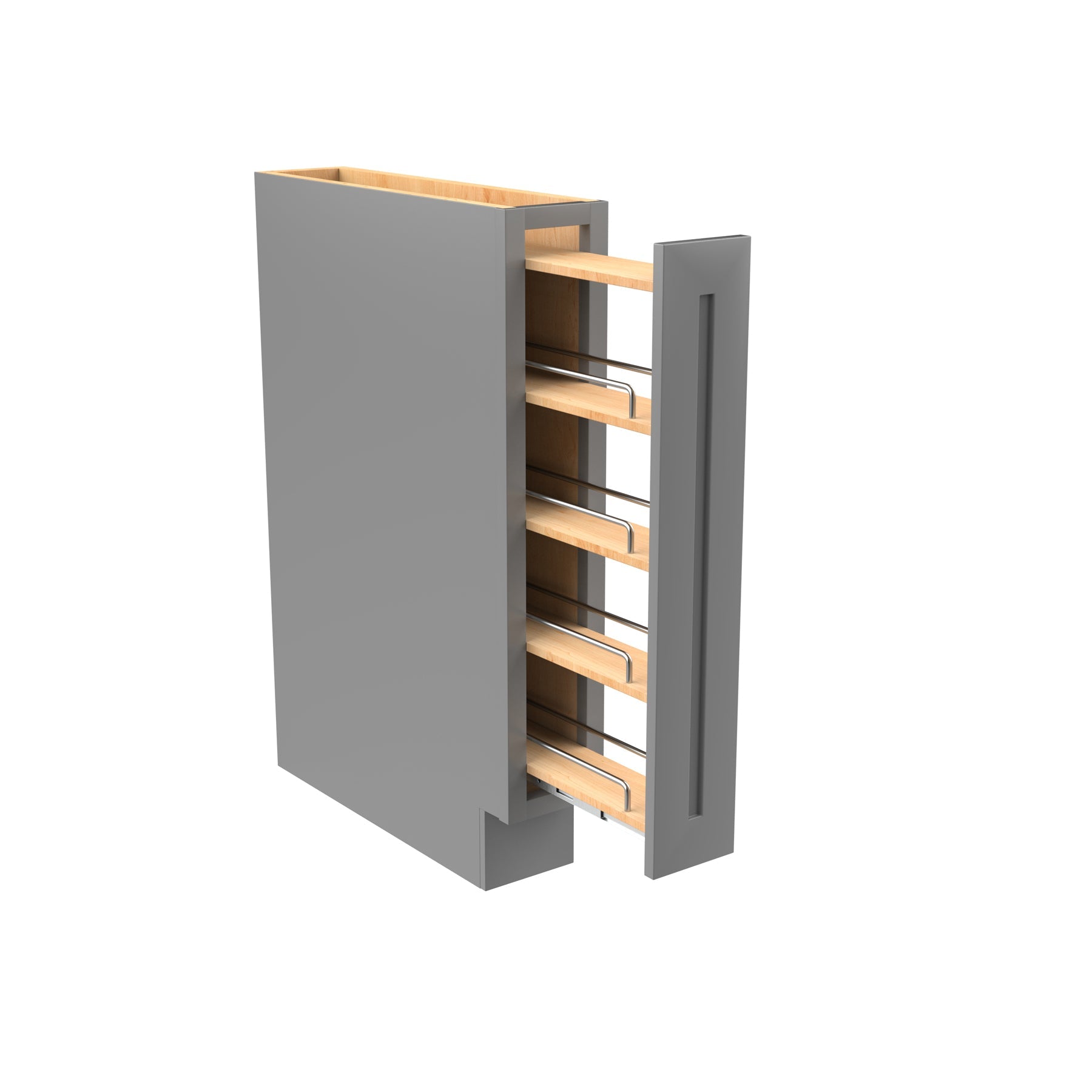 RTA - Elegant Dove - Spice Base Cabinet | 6"W x 34.5"H x 24"D