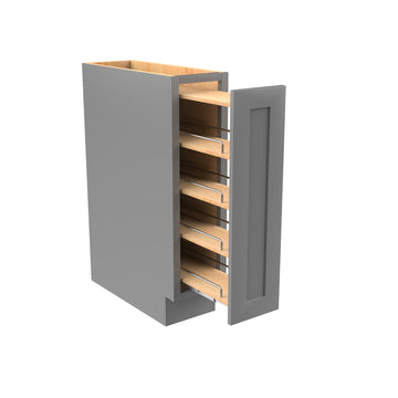 RTA - Elegant Dove - Spice Base Cabinet | 9"W x 34.5"H x 24"D
