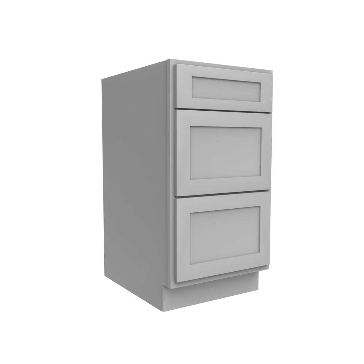 RTA - Elegant Dove - 3 Drawer Base Cabinet | 18"W x 34.5"H x 24"D