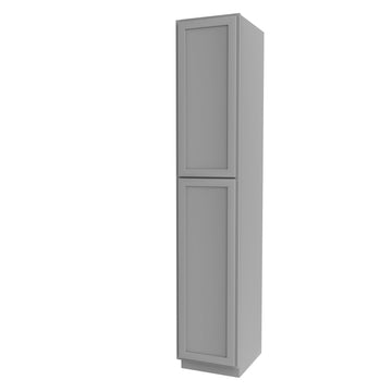 RTA - Elegant Dove - Single Door Utility Cabinet | 18"W x 96"H x 24"D
