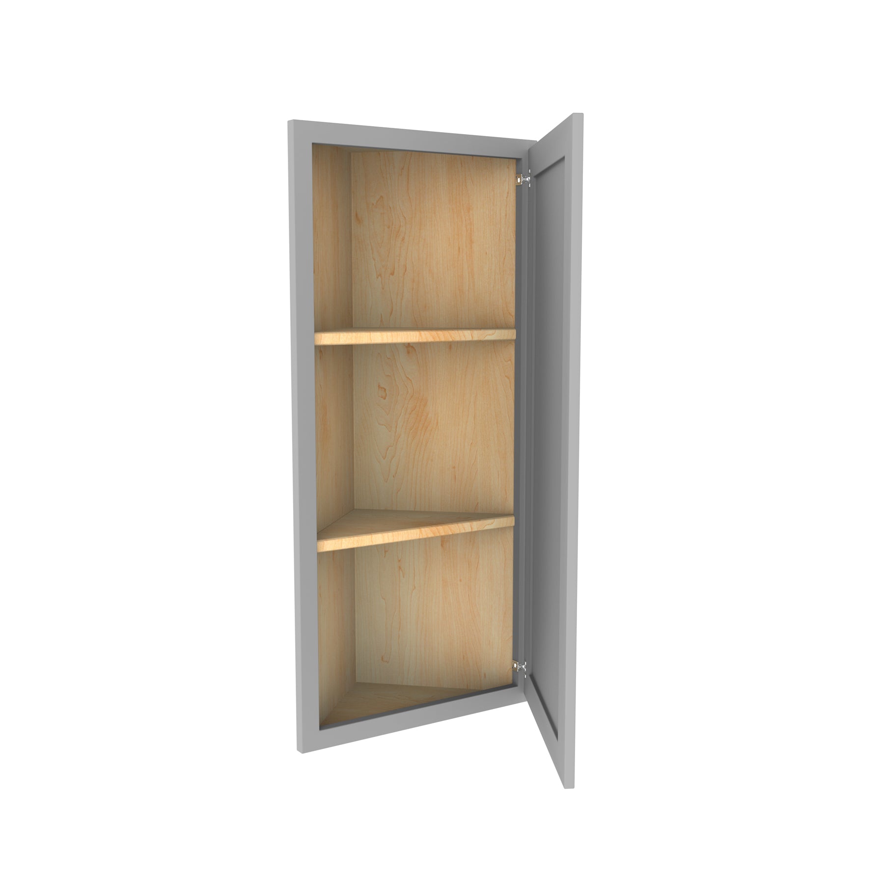 Elegant Dove - Single Door Wall End Cabinet | 12"W x 36"H x 12"D