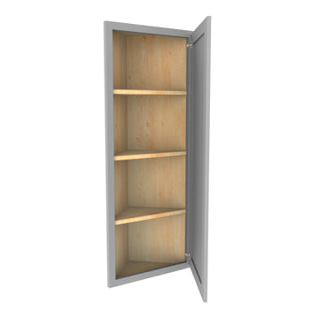 RTA - Elegant Dove - Single Door Wall End Cabinet | 12"W x 42"H x 12"D