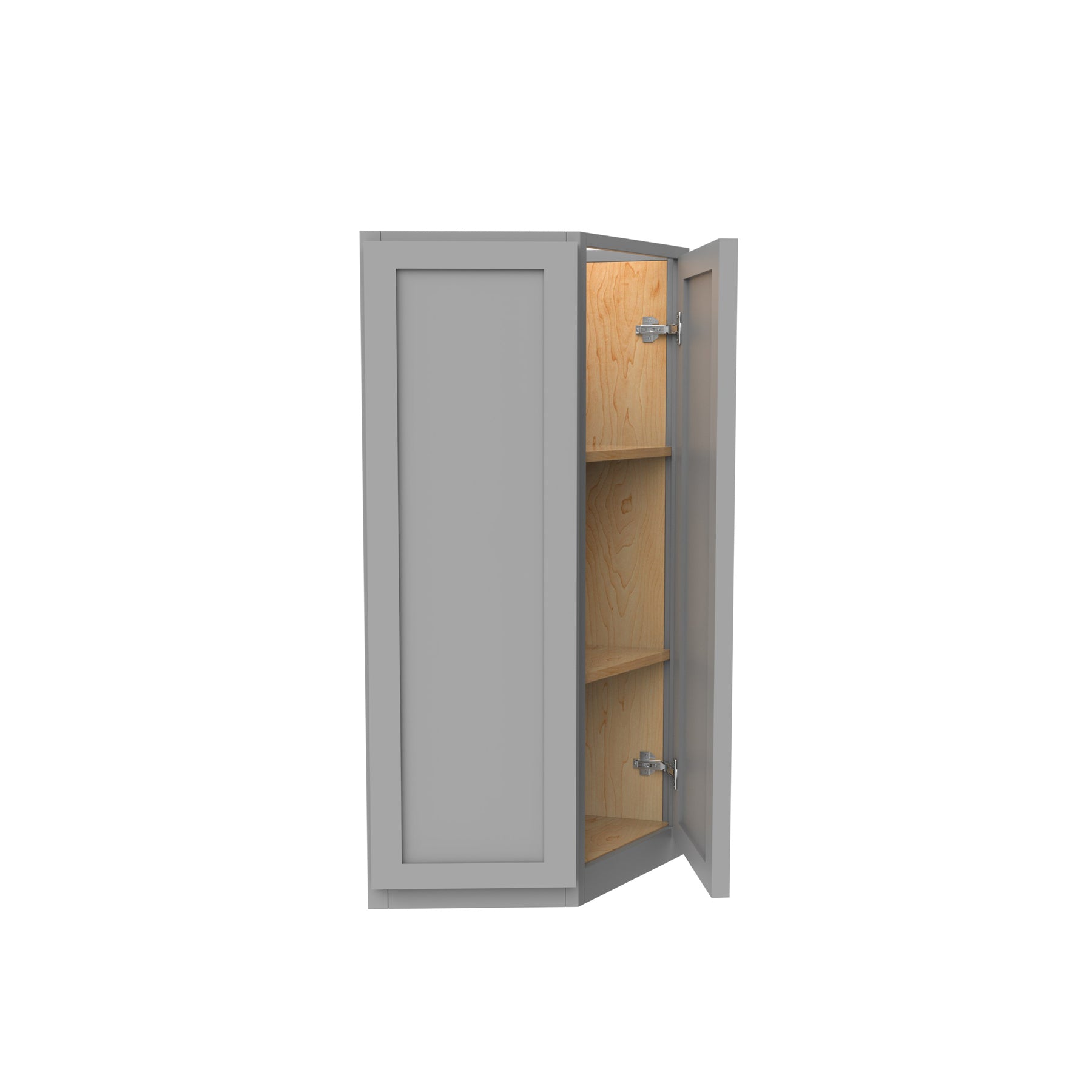 Elegant Dove - Double Door Wall End Cabinet | 12"W x 30"H x 12"D