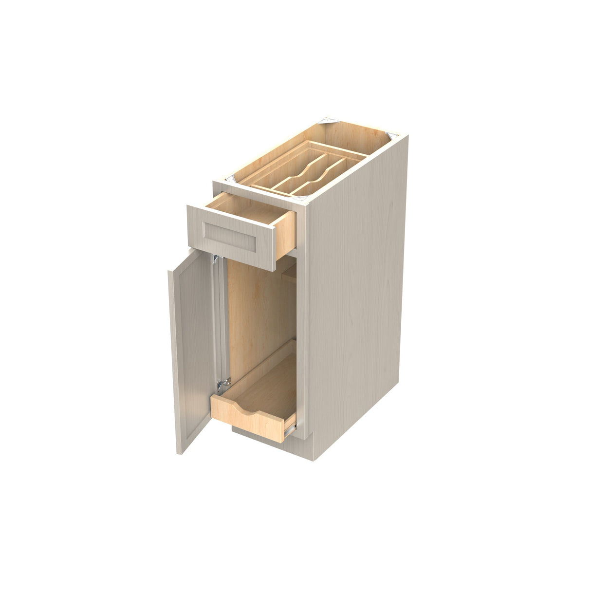 RTA - Elegant Stone - Single Door & Drawer Base Cabinet | 12"W x 34.5"H x 24"D