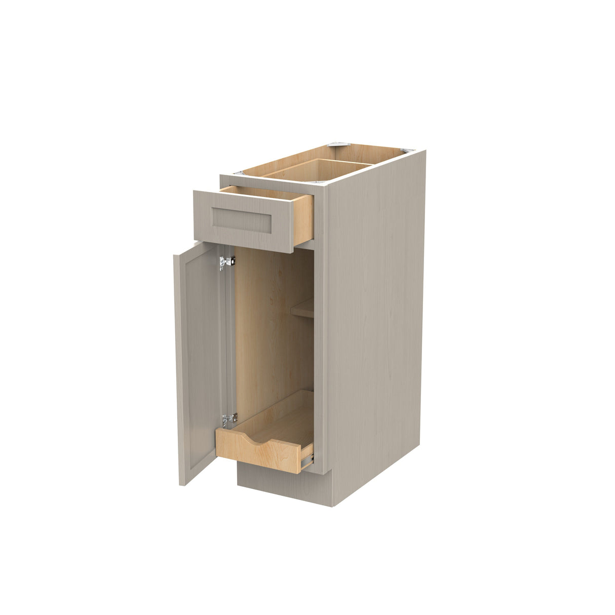 RTA - Elegant Stone - Single Door & Drawer Base Cabinet | 12"W x 34.5"H x 24"D