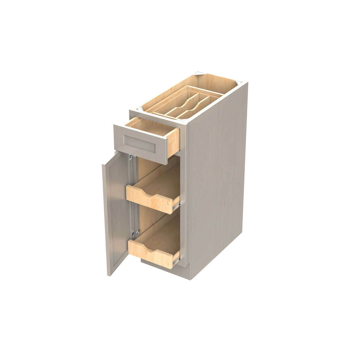 RTA - Elegant Stone - Single Door & Drawer Base Cabinet | 12"W x 34.5"H x 24"D
