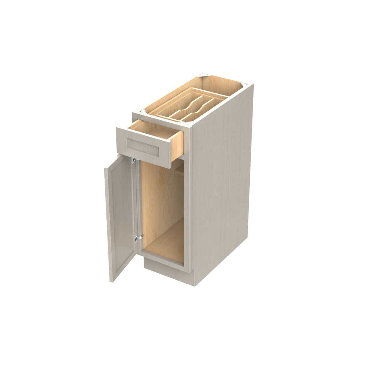 RTA - Elegant Stone - Single Door & Drawer Base Cabinet | 12"W x 34.5"H x 24"D