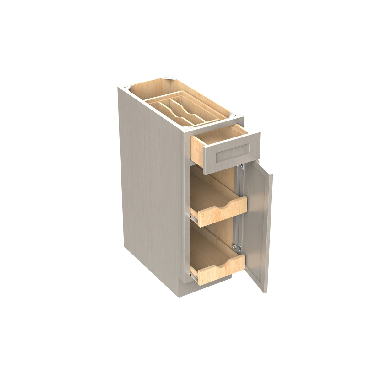 RTA - Elegant Stone - Single Door & Drawer Base Cabinet | 12"W x 34.5"H x 24"D