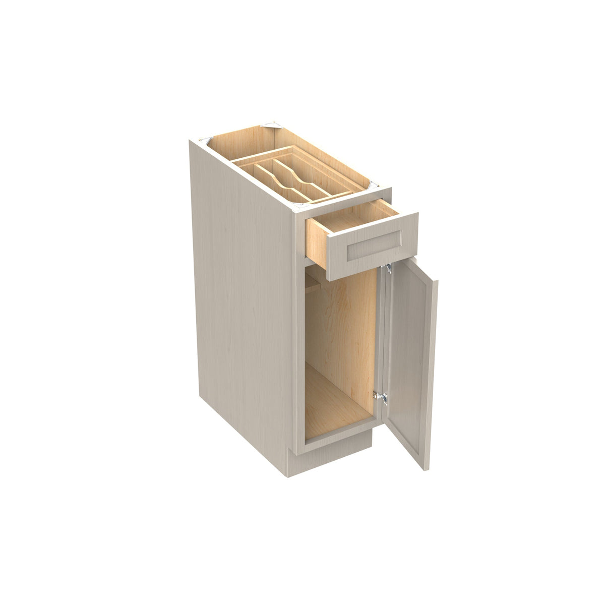 RTA - Elegant Stone - Single Door & Drawer Base Cabinet | 12"W x 34.5"H x 24"D