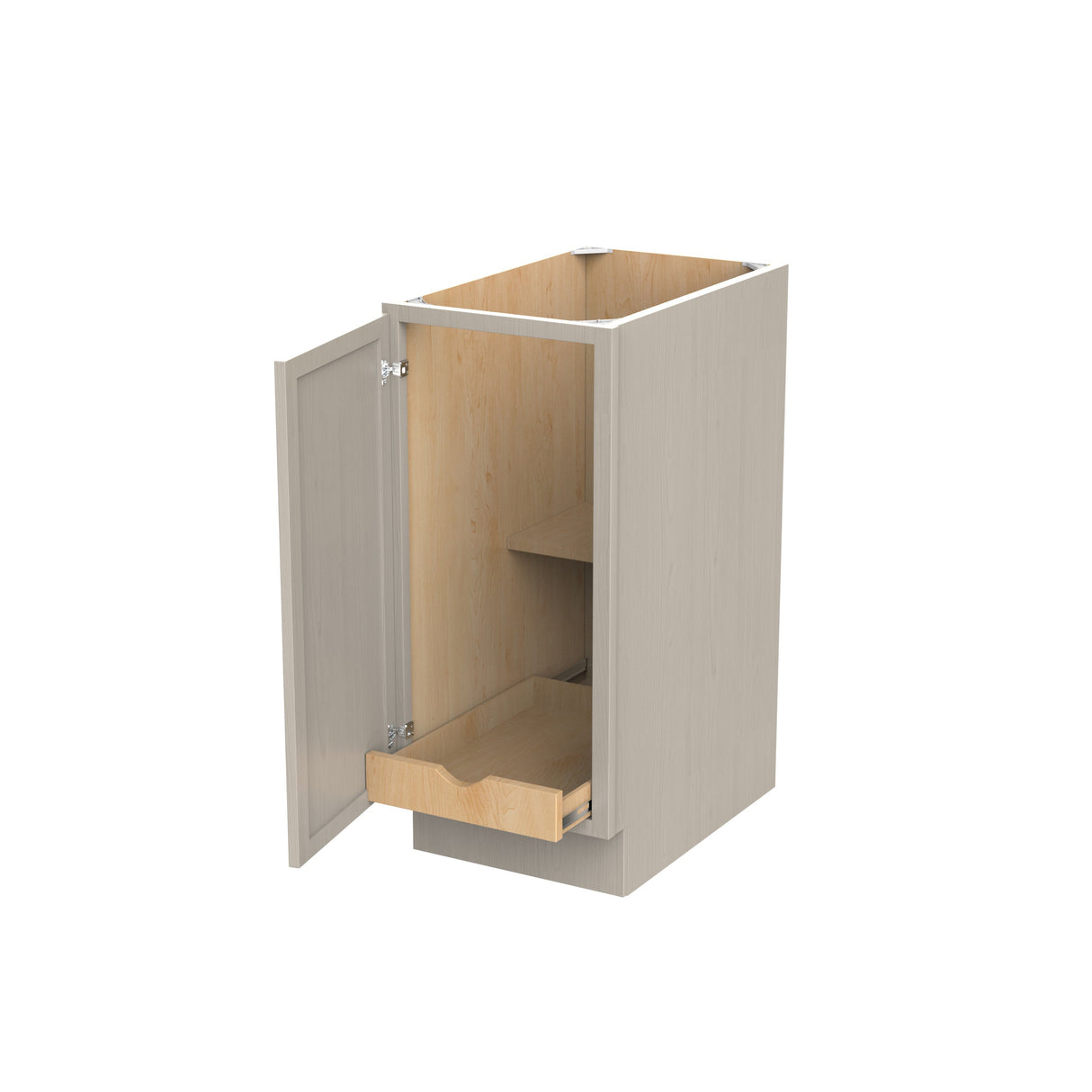 RTA - Elegant Stone - Single Door & Drawer Base Cabinet | 15"W x 34.5"H x 24"D