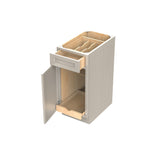 RTA - Elegant Stone - Single Door & Drawer Base Cabinet | 15"W x 34.5"H x 24"D