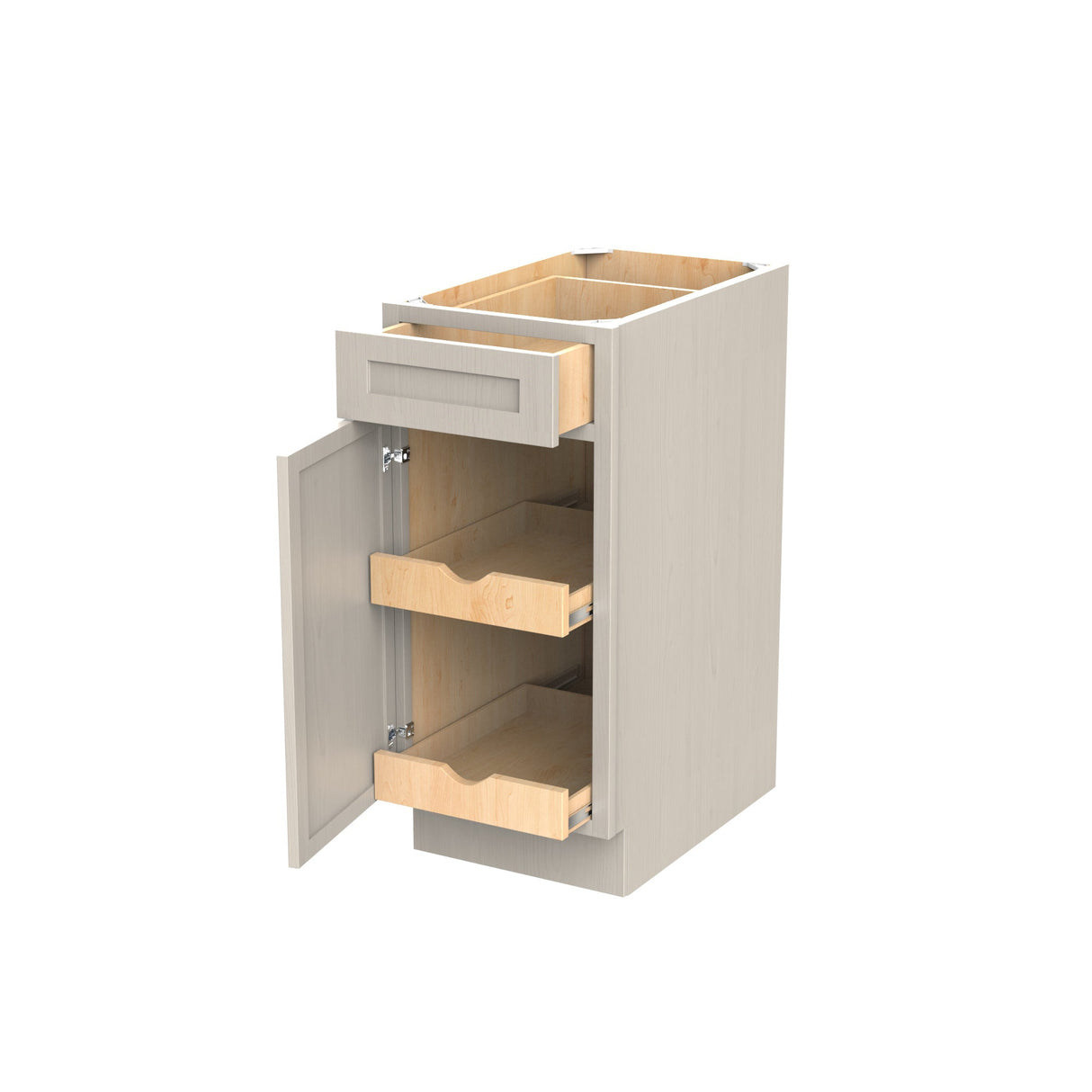 RTA - Elegant Stone - Single Door & Drawer Base Cabinet | 15"W x 34.5"H x 24"D