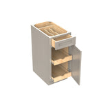 RTA - Elegant Stone - Single Door & Drawer Base Cabinet | 15"W x 34.5"H x 24"D