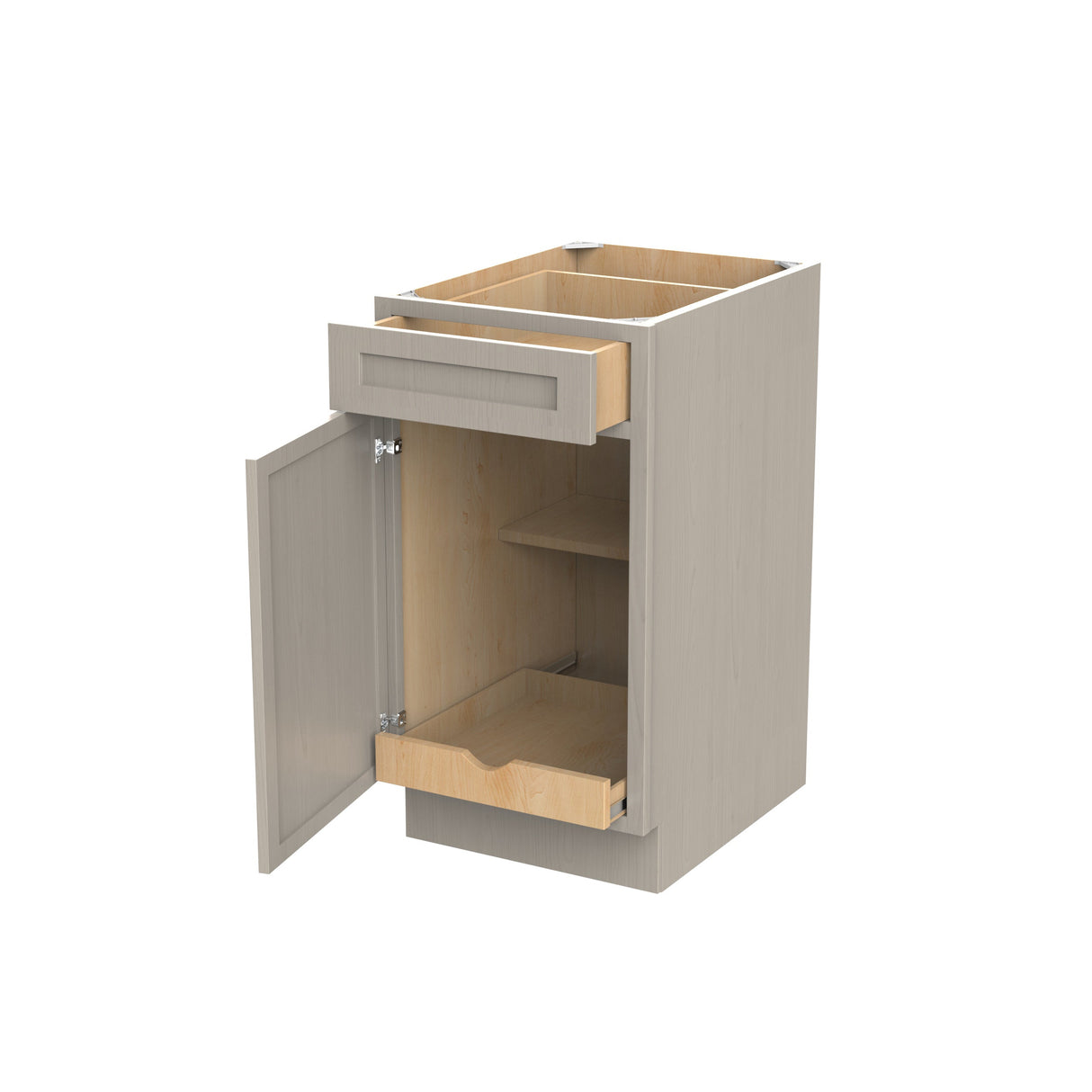 RTA - Elegant Stone - Single Door & Drawer Base Cabinet | 18"W x 34.5"H x 24"D