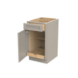RTA - Elegant Stone - Single Door & Drawer Base Cabinet | 18"W x 34.5"H x 24"D