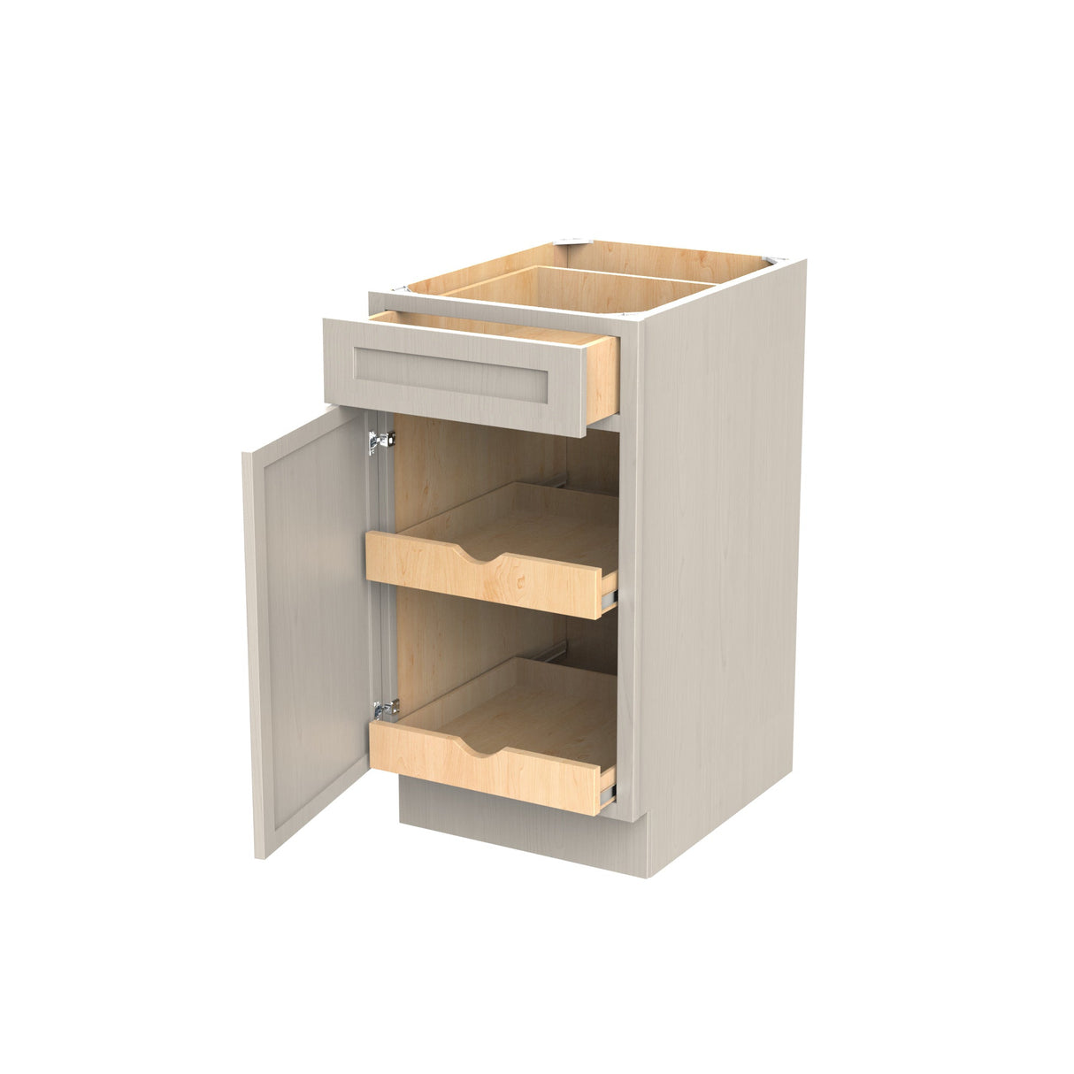 RTA - Elegant Stone - Single Door & Drawer Base Cabinet | 18"W x 34.5"H x 24"D