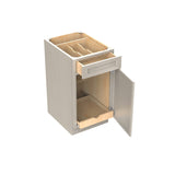 RTA - Elegant Stone - Single Door & Drawer Base Cabinet | 18"W x 34.5"H x 24"D