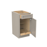 RTA - Elegant Stone - Single Door & Drawer Base Cabinet | 18"W x 34.5"H x 24"D