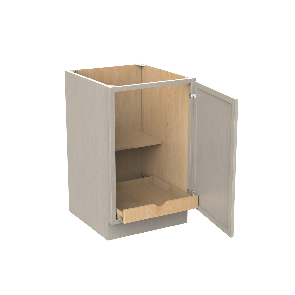 RTA - Elegant Stone - Single Door & Drawer Base Cabinet | 21"W x 34.5"H x 24"D