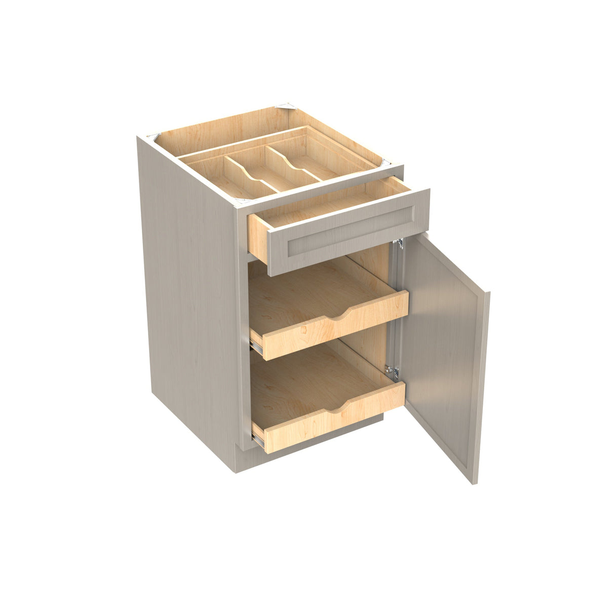 RTA - Elegant Stone - Single Door & Drawer Base Cabinet | 21"W x 34.5"H x 24"D