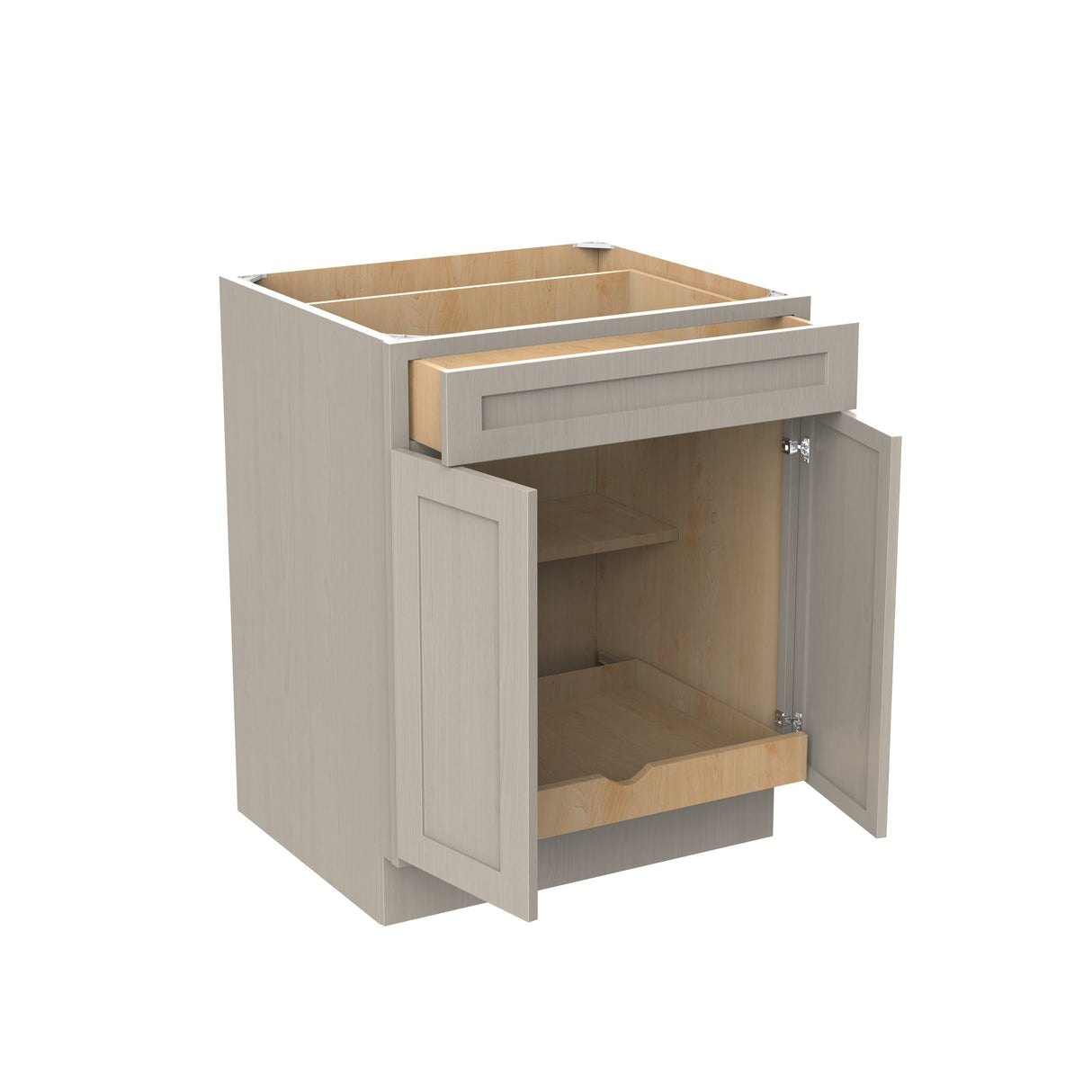 RTA - Elegant Stone - Single Drawer & Double Door Base Cabinet | 27"W x 34.5"H x 24"D
