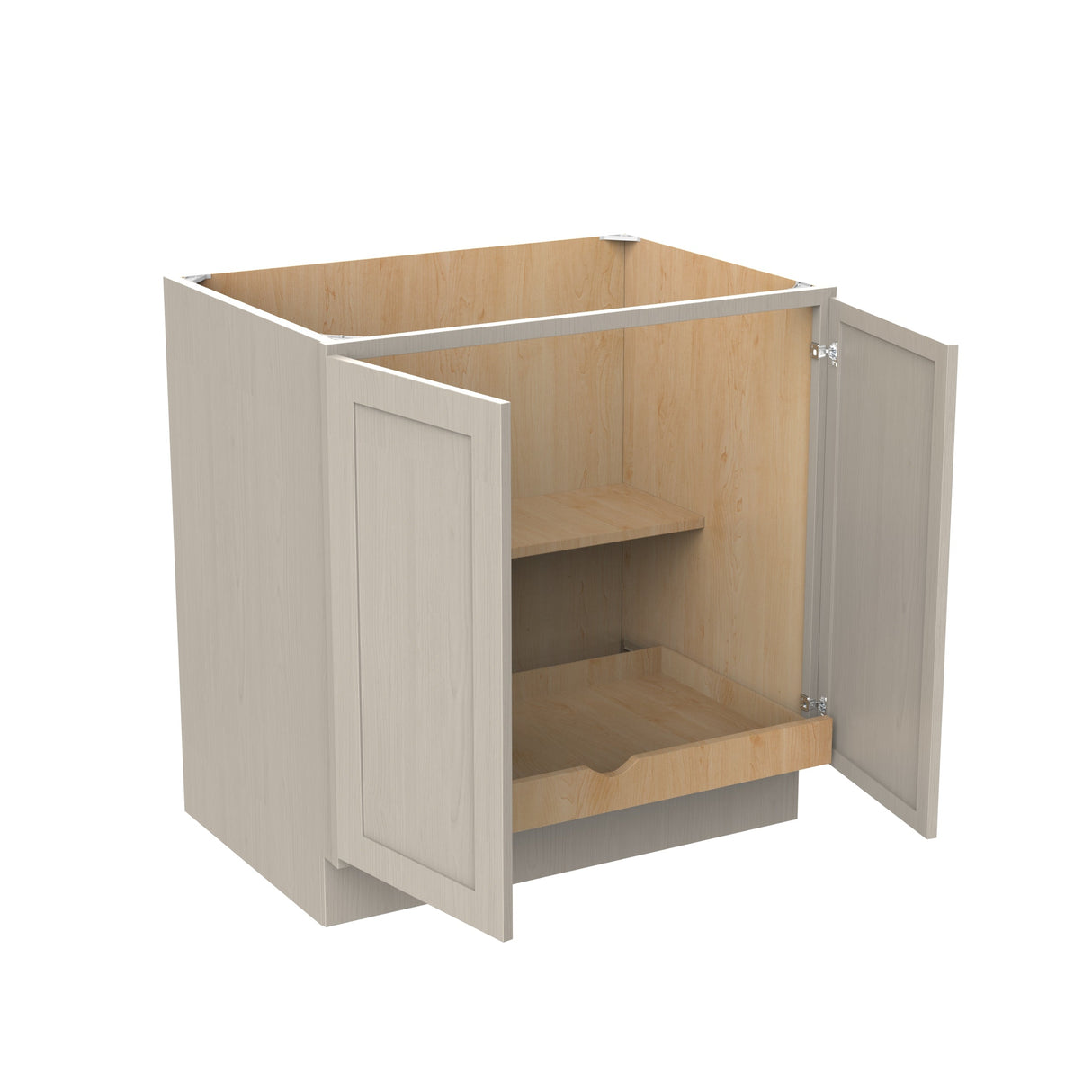 RTA - Elegant Stone - Double Drawer & Door Base Cabinet | 33"W x 34.5"H x 24"D