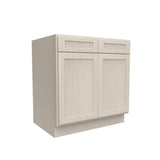 RTA - Elegant Stone - Double Drawer & Door Base Cabinet | 33"W x 34.5"H x 24"D