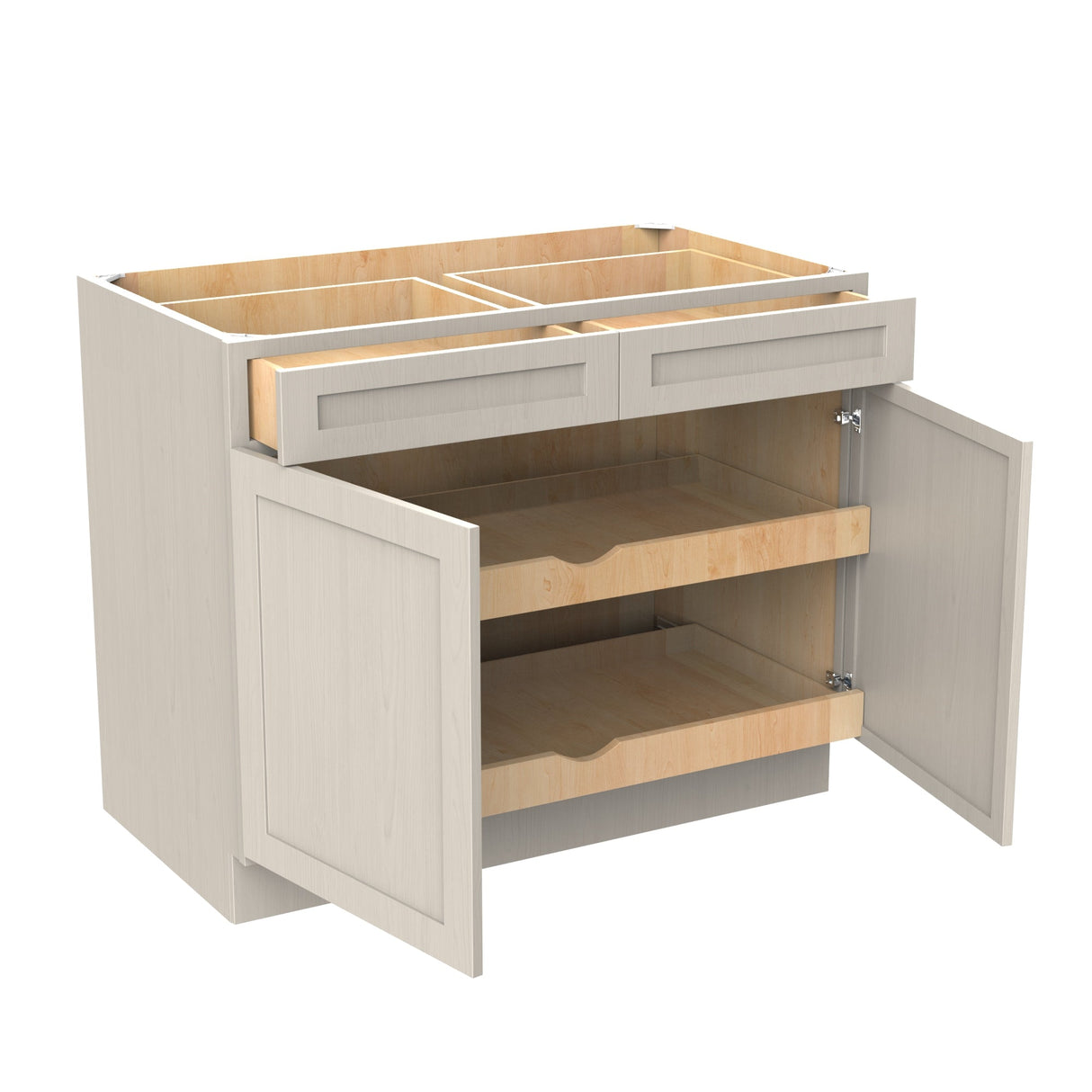 RTA - Elegant Stone - Double Drawer & Door Base Cabinet | 42"W x 34.5"H x 24"D
