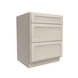 RTA - Elegant Stone - 3 Drawer Base Cabinet | 27"W x 34.5"H x 24"D