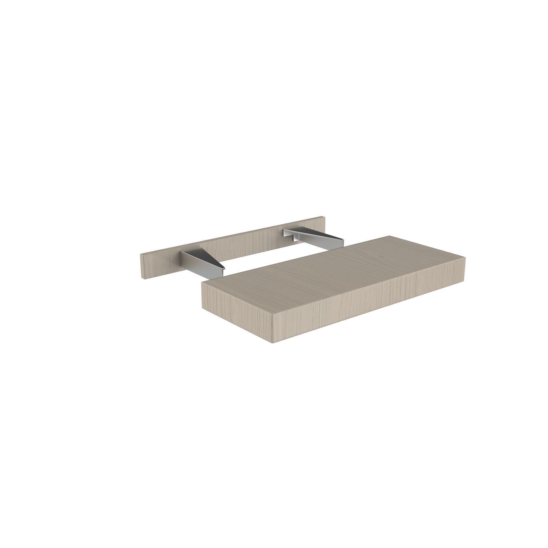 Floating Shelf Cabinet | Elegant Stone| 24W x2.5H x 10D