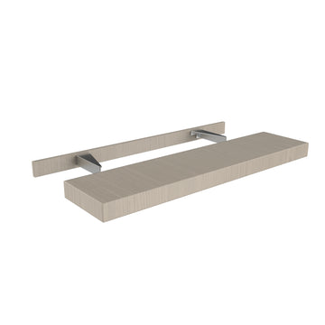 Floating Shelf Cabinet | Elegant Stone| 42W x 2.5H x 10D
