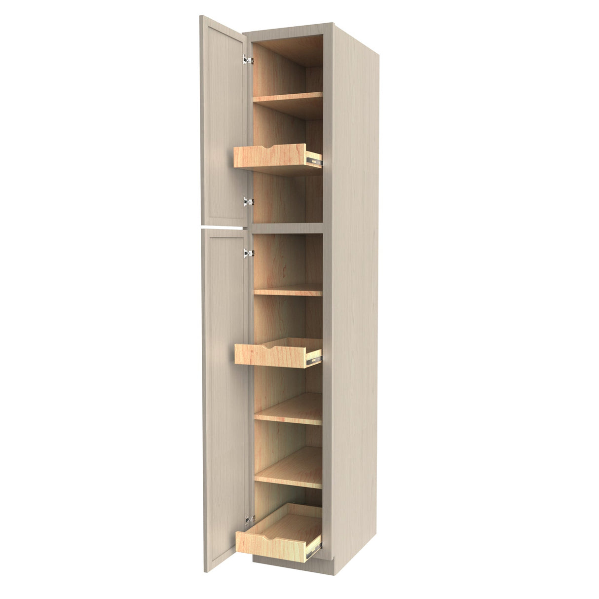 RTA - Elegant Stone - Single Door Utility Cabinet | 15"W x 84"H x 24"D