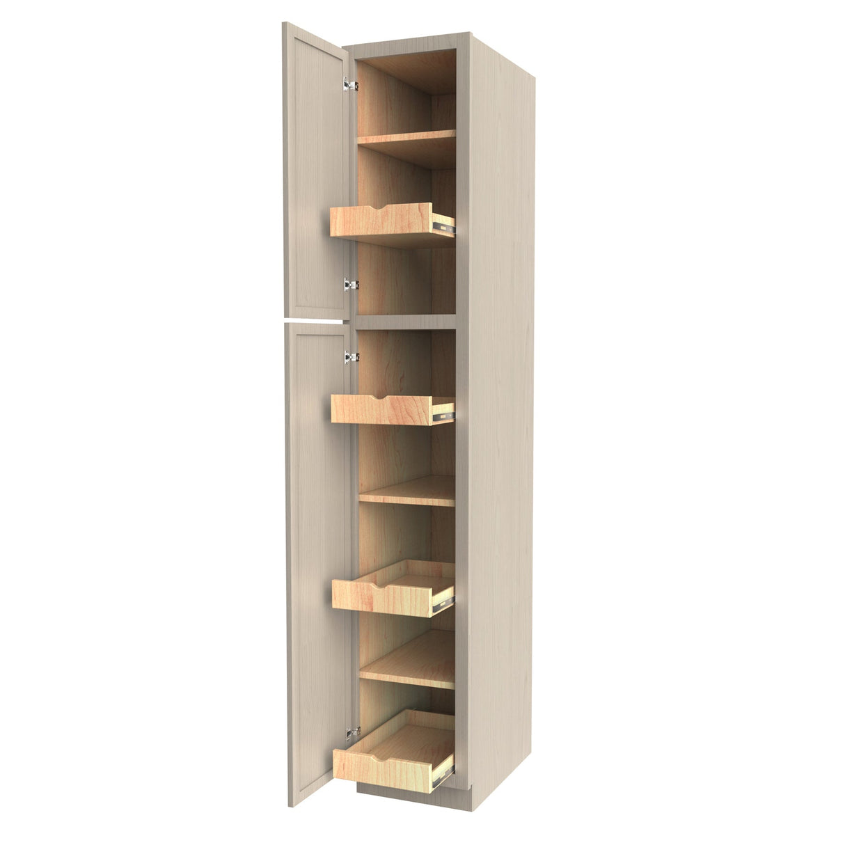 RTA - Elegant Stone - Single Door Utility Cabinet | 15"W x 84"H x 24"D